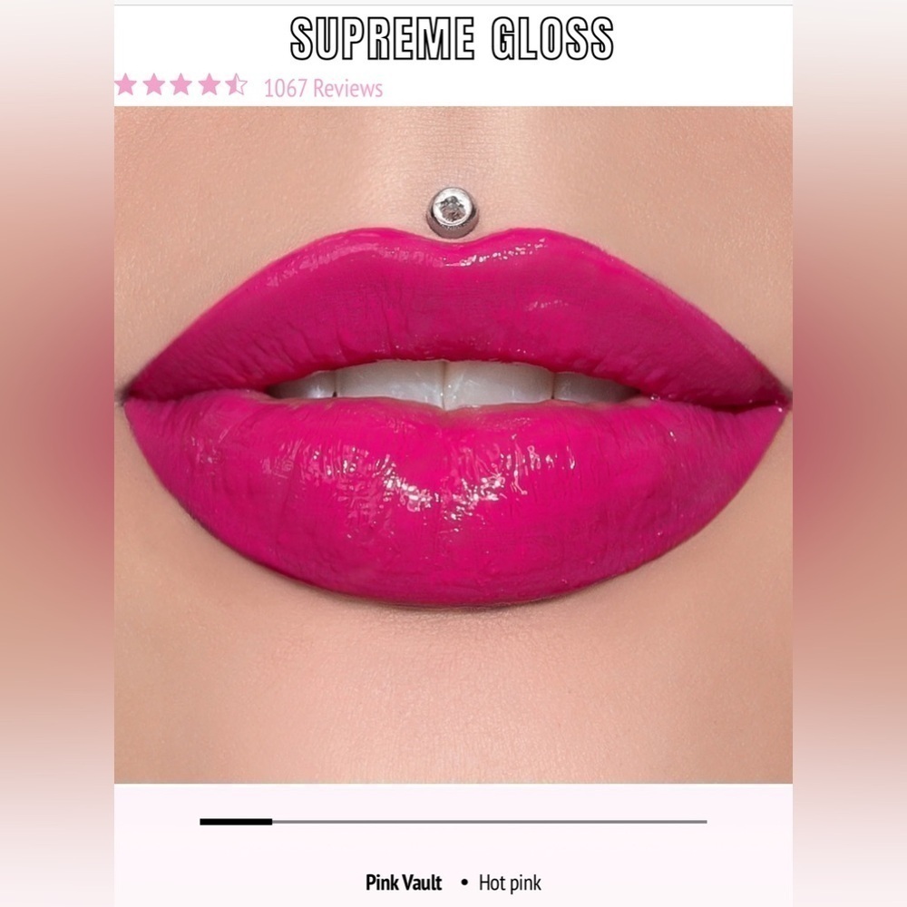 Brand New Jeffree Star Supreme Gloss Full Pigment Lip Gloss in color Pink Vault